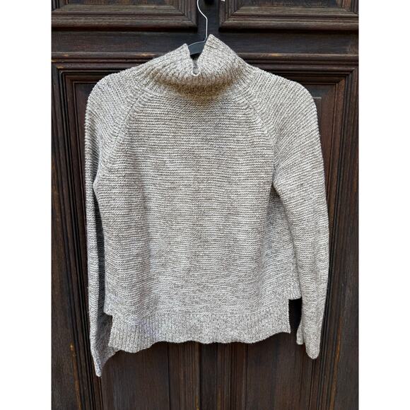 Madewell Raglan Turtleneck Sweater Gray Cotton Blend XXS - Picture 4 of 7
